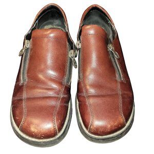 Harley Davidson Shoes Loafers US Size 8 (6 UK, 29 EUR) Top Side Zippers 1" Heel